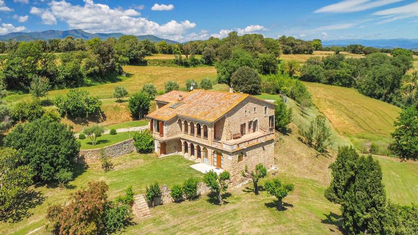 Casa de vacaciones para 12 personas, con Balcón además de Terraza y Jardín en Pla de l'Estany