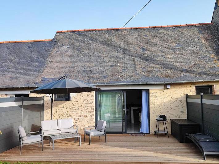 Gîte pour 2 personnes, avec Terrasse ainsi que Jardin et Vue à Saint-Fort