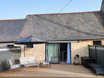 Gîte pour 2 personnes, avec jardin et vue dans Château-Gontier-sur-Mayenne