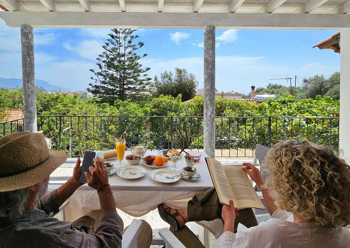 Vakantiehuis voor 3 personen, met uitzicht en tuin in Samos