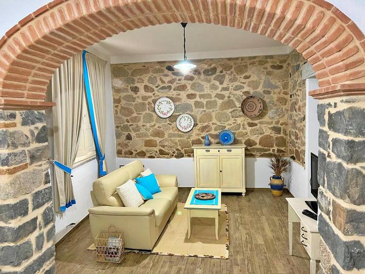 Ferienwohnung für 4 Personen, mit Garten und Ausblick