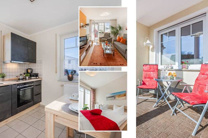 Apartamento de vacaciones para 3 personas, con balcón/terraza y terraza - 1