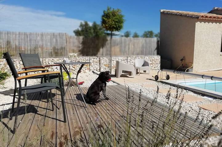 Location de vacances pour 6 personnes, avec jardin à Cardet