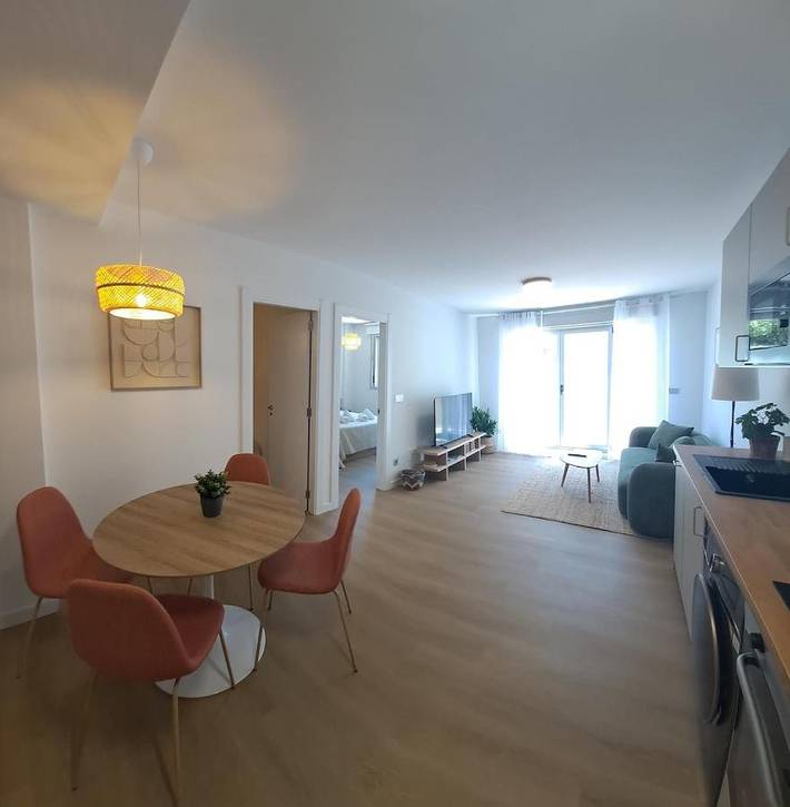 Apartamento para 4 personas, con piscina y balcón en Malpica de Bergantiños