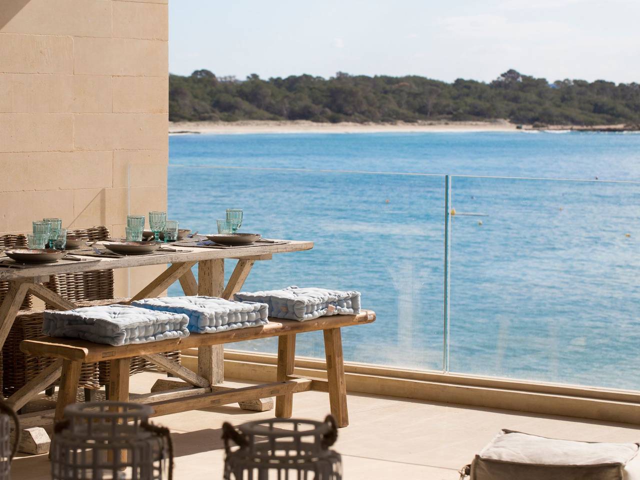 Luxuswohnung direkt am Strand in Playa d'es Port, Ses Salines