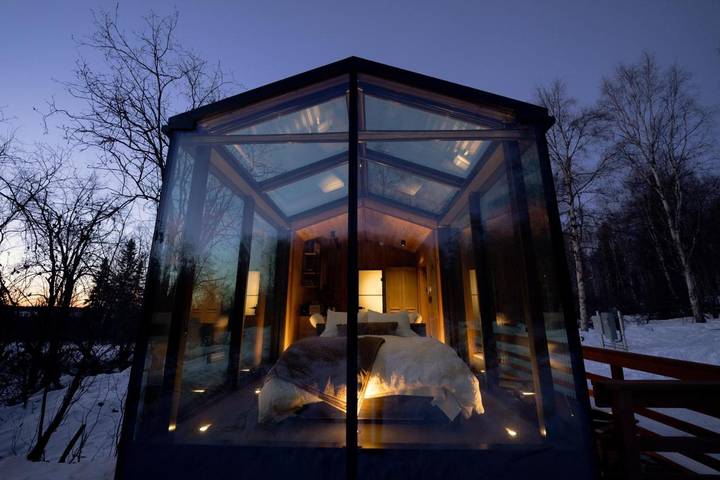 Apartamento para 2 personas, con sauna además de vistas y terraza, Se admiten mascotas en Alaska