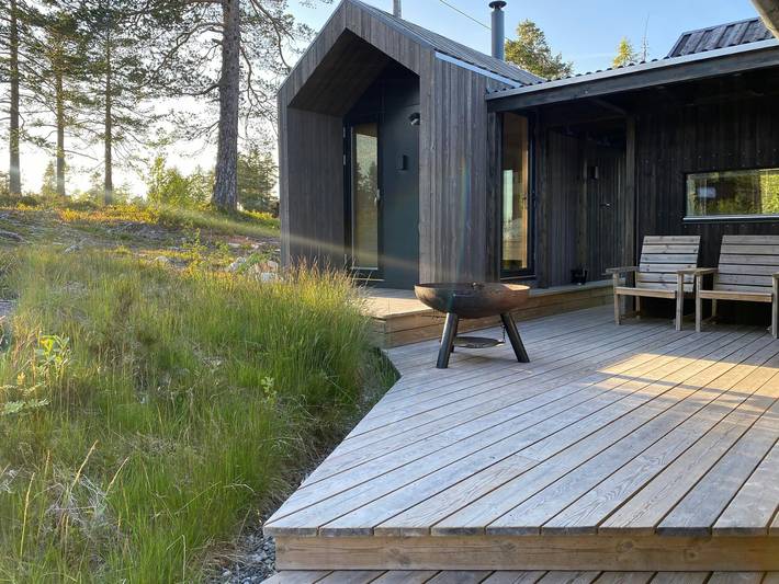 Feriehus for 5 personer, med terrasse og sauna i Viken