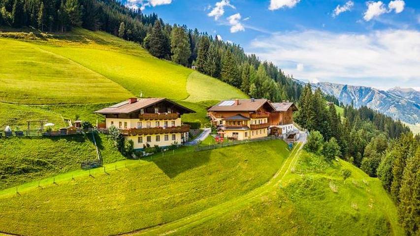 Ferienwohnung für 4 Personen, mit Balkon und Garten, kinderfreundlich in Hüttschlag