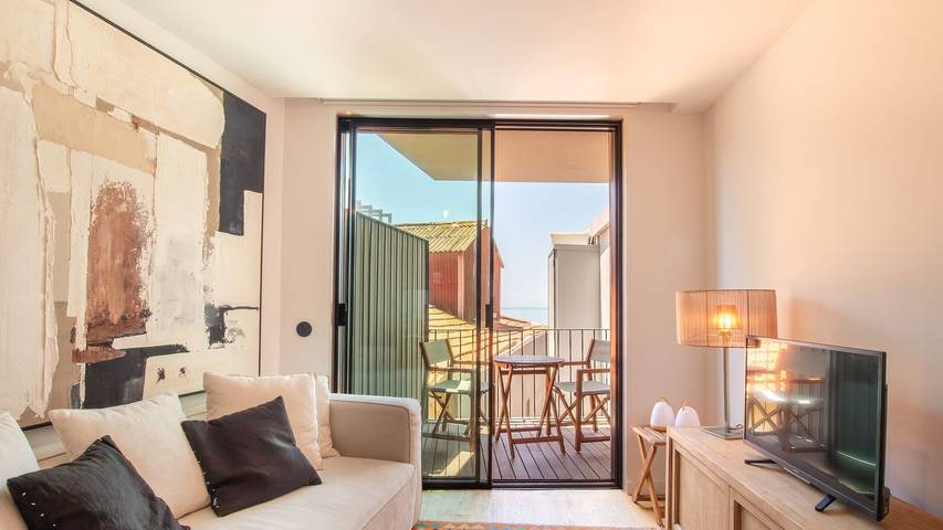 Apartamento de férias para 4 pessoas, com varanda e vista para o mar em Foz do Douro