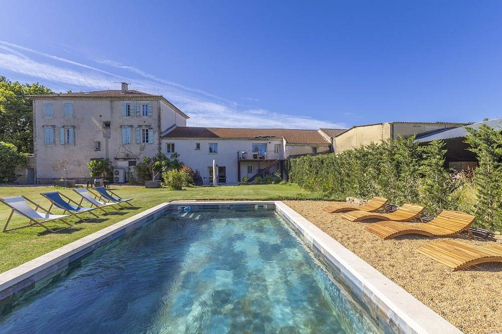 Villa des Cieux, ein gemütliches Ferienhaus mit privatem Pool in der Provence für 8 Personen in Althen-des-Paluds, Vaucluse