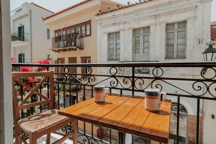 Ferienwohnung für 4 Personen, mit Ausblick und Balkon in Nafplio