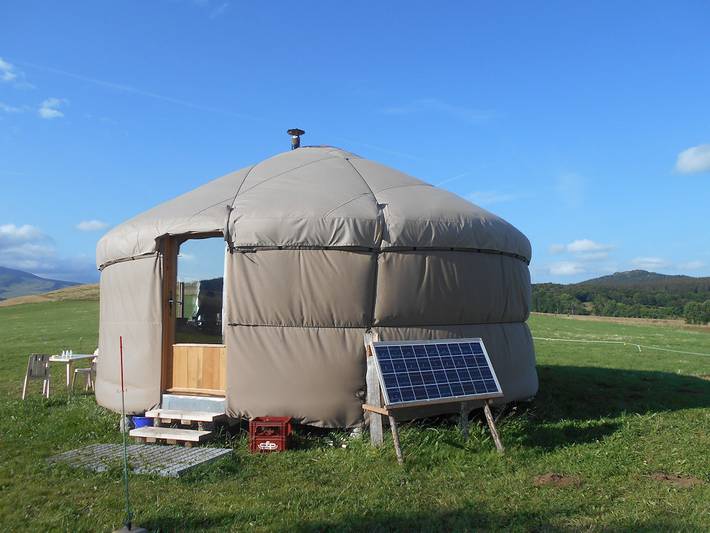 Yourte pour 6 personnes, avec jardin, animaux acceptés - 1