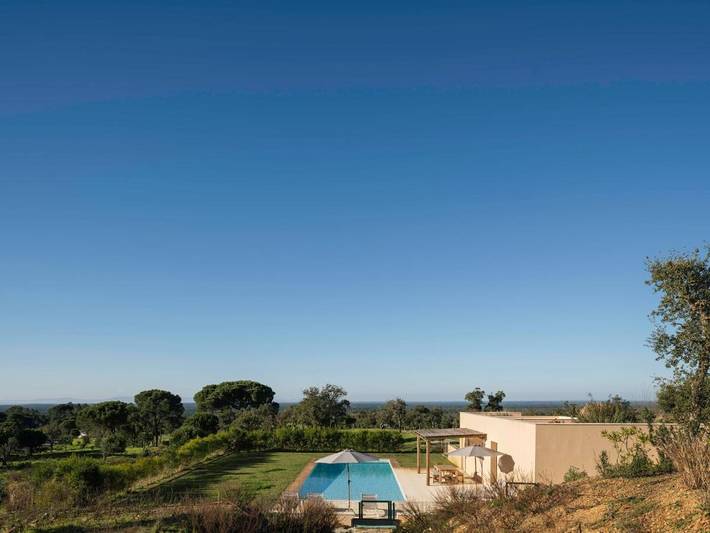Casa de vacaciones para 14 personas, con Terraza y Jardín además de Piscina y Vistas en Melides