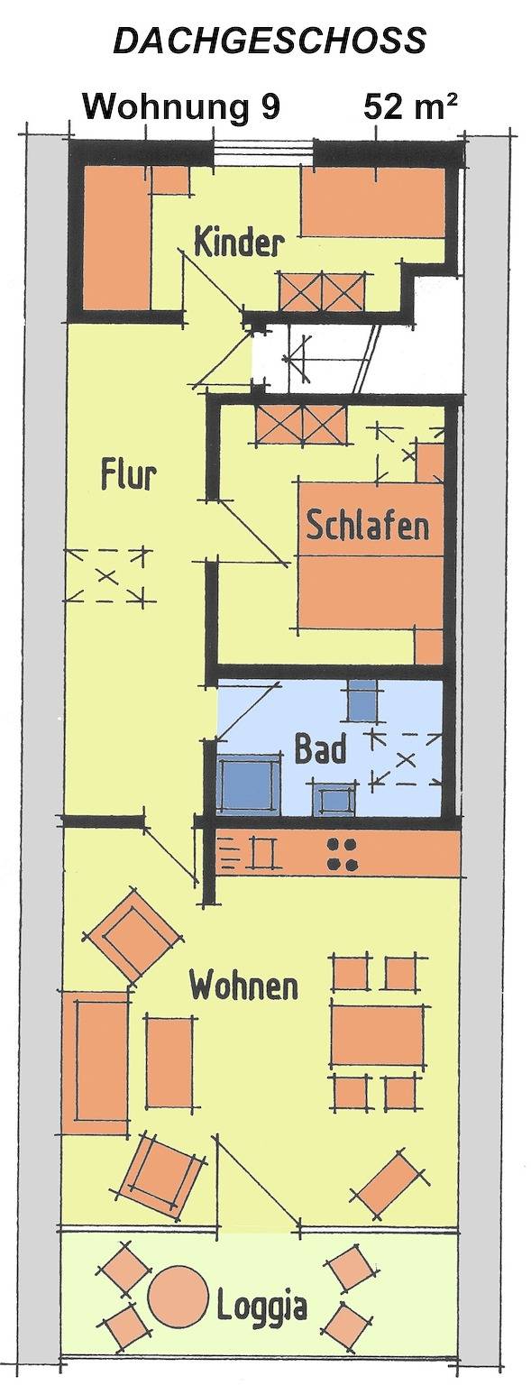 Ferienwohnung für 4 Personen, mit Balkon und Garten in Meeschendorf - 4