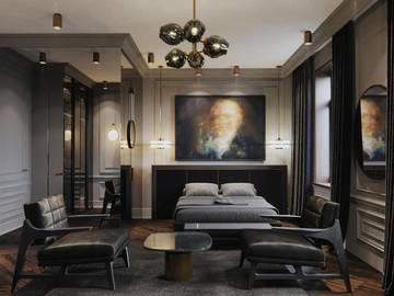 Hôtel pour 4 personnes, avec sauna et vue, animaux acceptés à Riga