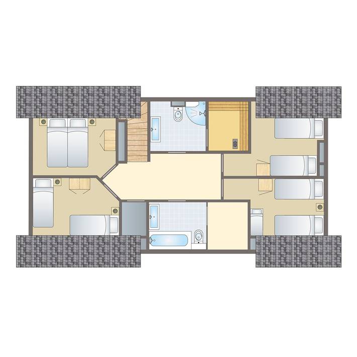 Bungalow für 12 Personen, mit Terrasse und Balkon/Terrasse im Sauerland - 3