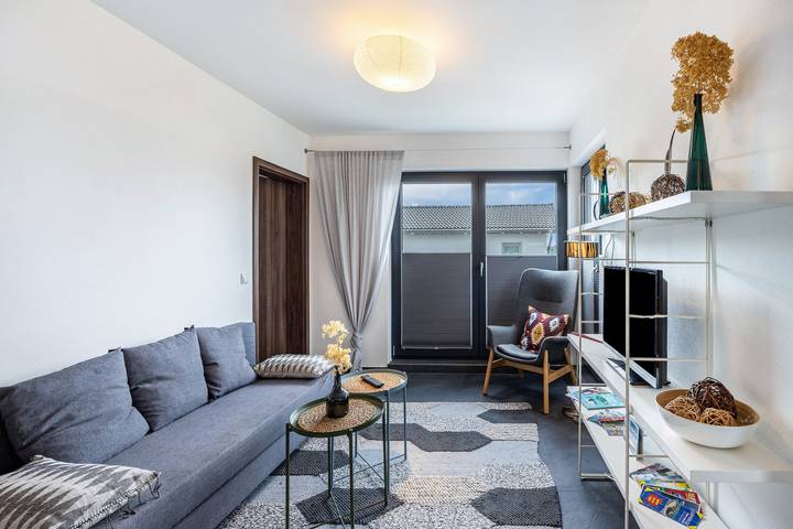 Ferienwohnung für 4 Personen, mit Seeblick im Leipziger Neuseenland
