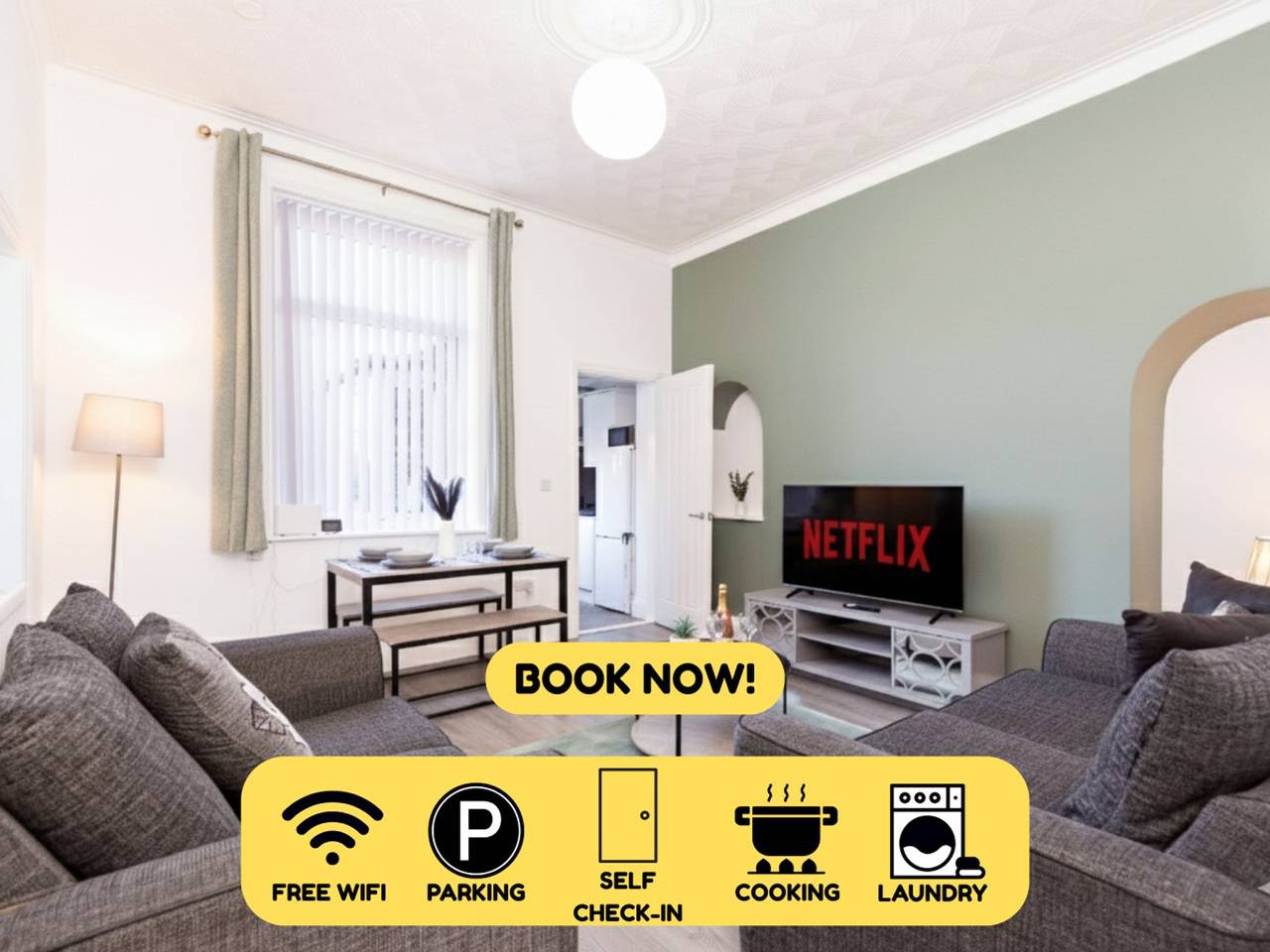 Newly Renovated 3Br House near hospital & uni in Sunderland