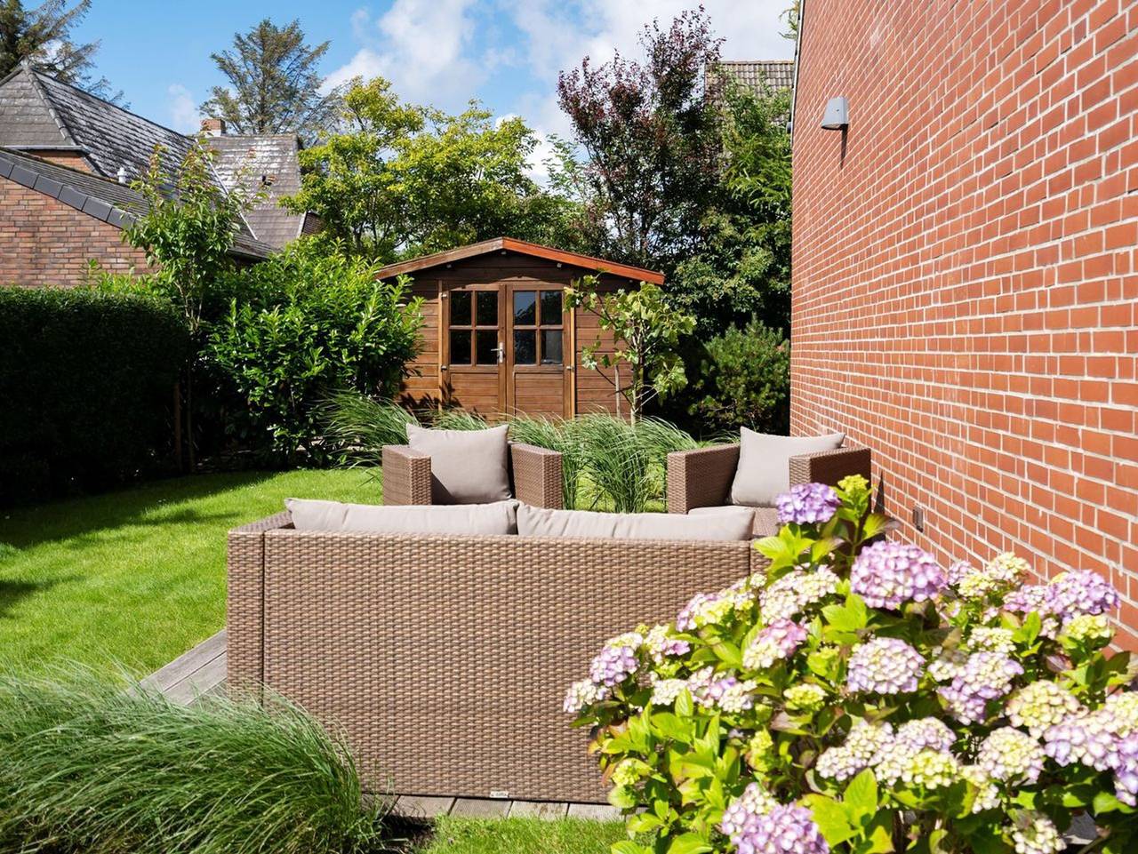 Meeresgarten - Modernes Haus für 6 Pers. mit Terrasse, Pkw-Stellplatz, Wlan, Haustiere erlaubt. in Tinnum, Sylt (Gemeinde)