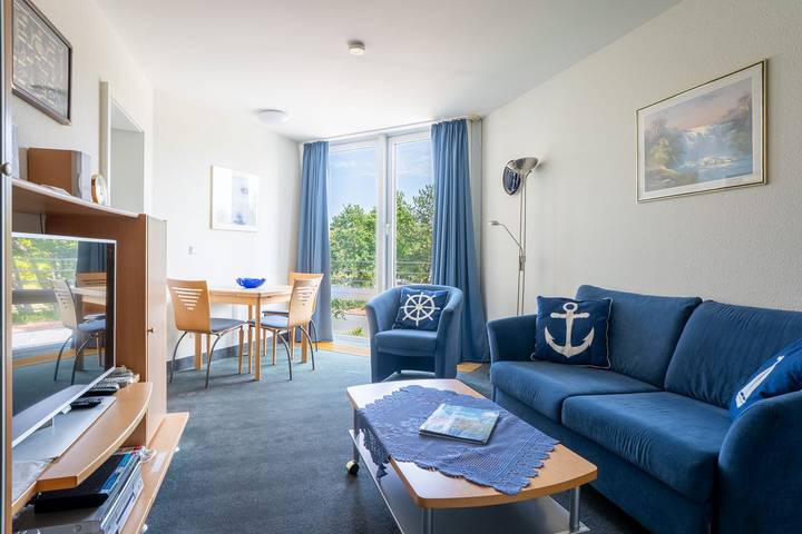 Ferienwohnung für 2 Personen, mit Balkon und Whirlpool sowie Sauna in Döse