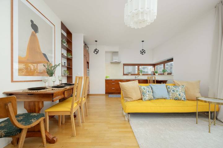 Apartament wakacyjny dla 4 osób, z balkon/ taras, zwierzęta dozwolone w Mokotów