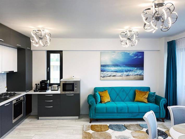 Appartement de vacances pour 6 personnes, avec balcon ainsi que vue et vue sur le lac