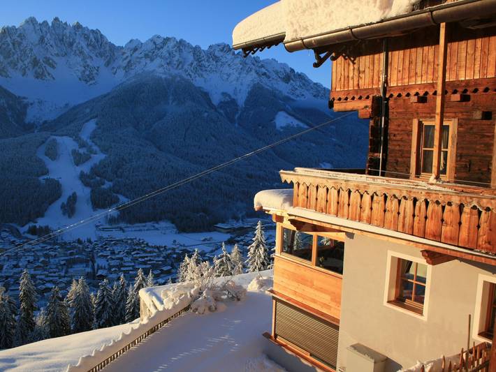 Ferienwohnung für 2 Personen, mit Garten und Balkon sowie Ausblick in Innichen