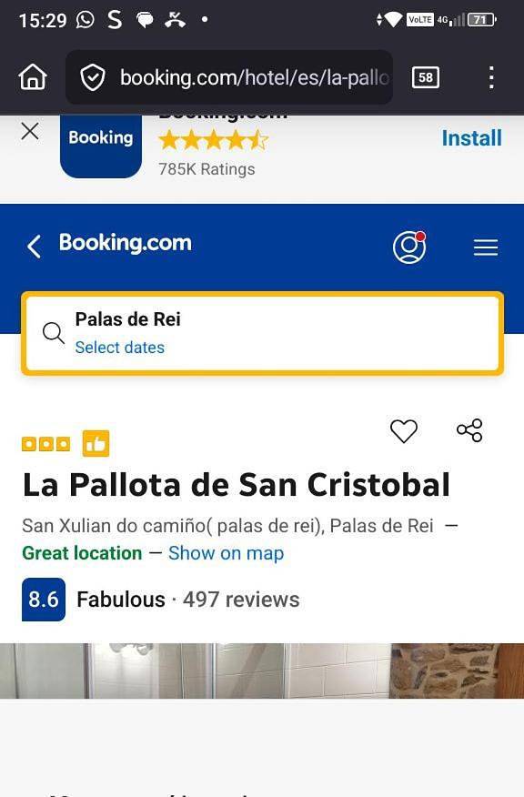 Casa rural para 2 personas, con jardín y vistas en Palas de Rey