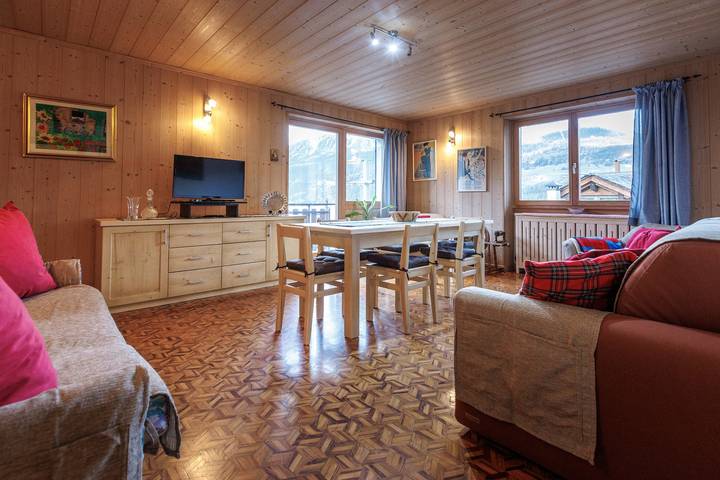Chalet 'Beppe' mit Bergblick, Gemeinschaftsgarten und Wlan in Bormio Gemeinde, Nationalpark Stilfser Joch
