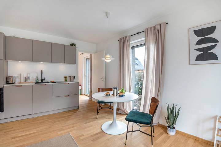 Ferienwohnung für 3 Personen, mit Garten am Nord-Ostsee-Kanal