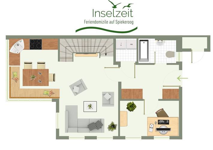 Ferienhaus für 4 Personen, mit Terrasse auf den Ostfriesische Inseln - 4