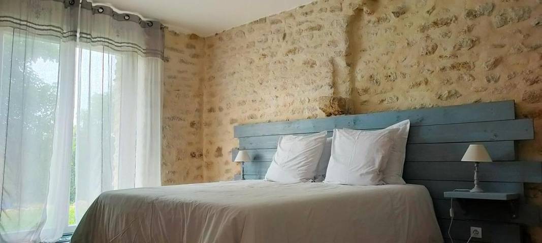 Chambre d’hôte pour 2 personnes, avec Terrasse et Jardin ainsi que Piscine et Vue