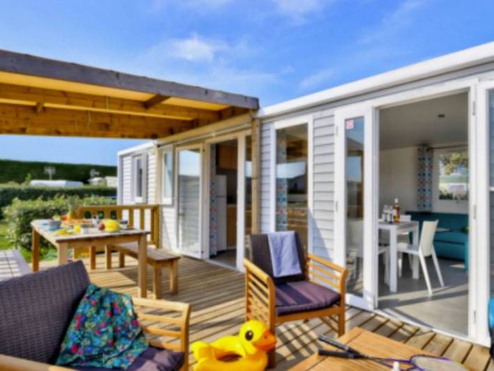 Camping für 6 Personen, mit Terrasse, mit Haustier in Cotentin - 2