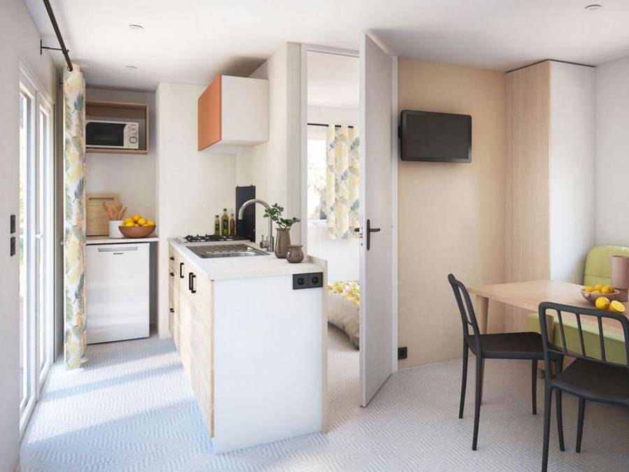 Camping Les Eaux Chaudes - Mobilheim 6 personen - L'Harmonie Grand Confort in Digne-les-Bains, Alpes-de-Haute-Provence