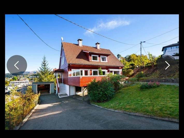 Location de vacances pour 6 personnes, avec jardin ainsi que terrasse et vue dans Bergen