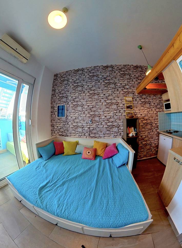 Studio für 2 Personen, mit Meerblick und Balkon sowie Terrasse auf Rhodos - 3