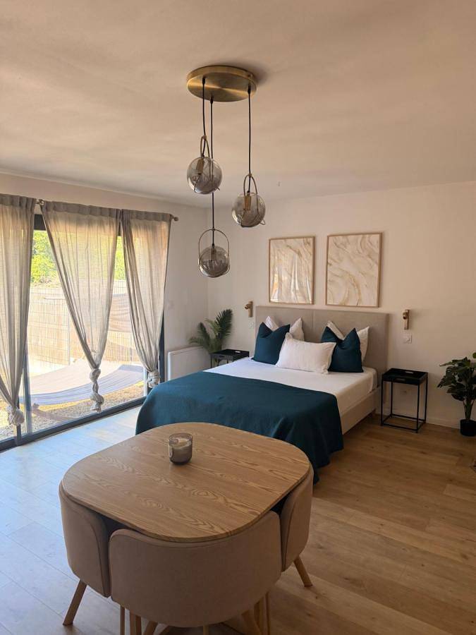 Gîte pour 3 personnes, avec Jacuzzi et Terrasse ainsi que Jardin et Piscine à Bommes - 2