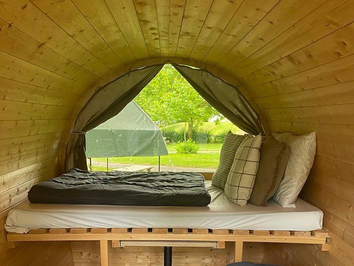Camping du Val de Saône - Einzigartig 4 personen - Roulottes du Val de Saône ( 2 Erwachsene + 2 Kinder) in Saint-Didier-sur-Chalaronne, Bourg-en-Bresse und Umgebung