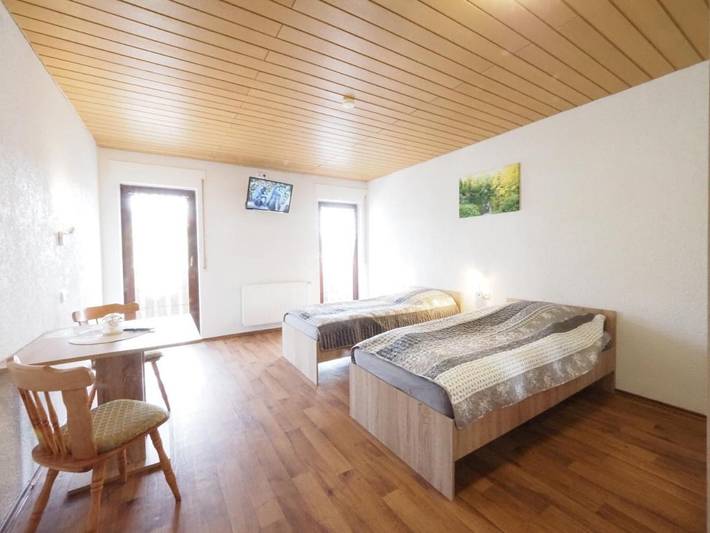Ferienhaus für 2 Personen, mit Balkon und Ausblick