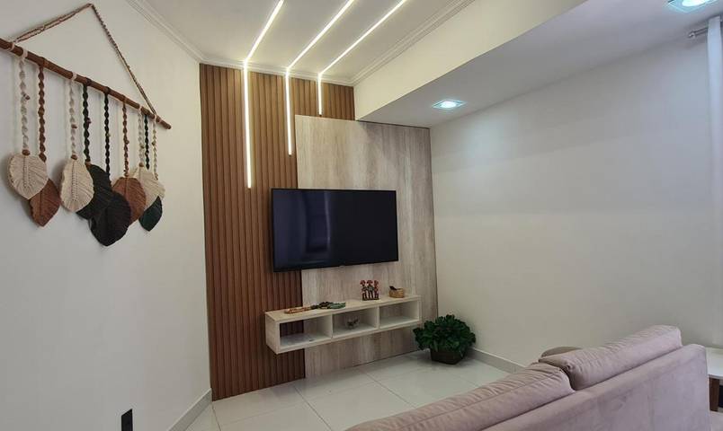 Casas e apartamentos de temporada para 5 pessoas, com vista e piscina e ainda jardim, adaptado a crianças em Tambaú