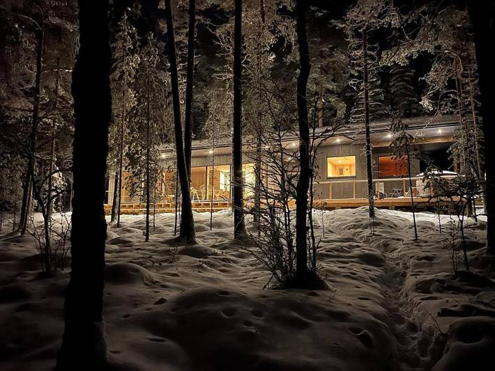 Chalet voor 4 personen, with tuin and sauna as well as uitzicht op het meer and uitzicht in Finland
