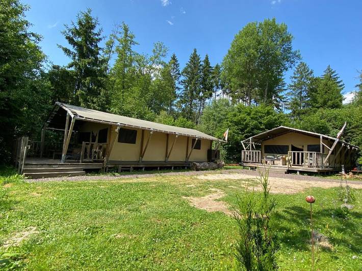Zelt für 5 Personen, mit Balkon und Terrasse sowie Garten und Pool im Hunsrück - 2