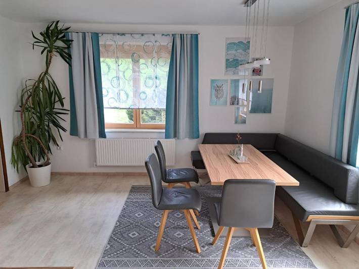 Ferienwohnung für 4 Personen, mit Garten und Ausblick