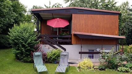 Ferienhaus für 3 Personen, mit Terrasse und Ausblick sowie Garten, kinderfreundlich in Waren (Müritz)