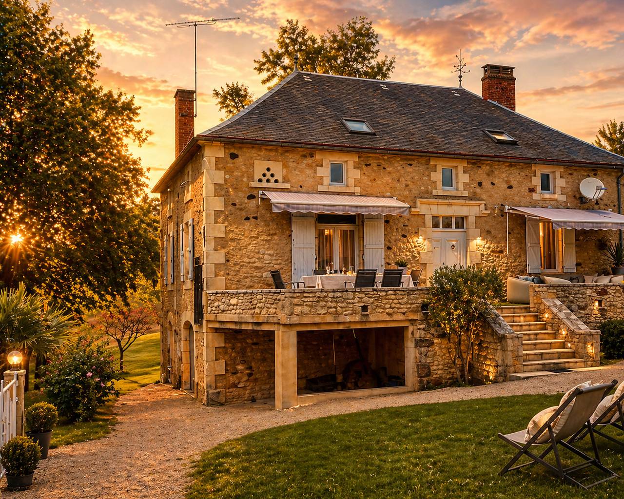 Gîte La Biche au Bois (piscine chauffée, jacuzzi …) in Montcléra, Quercy