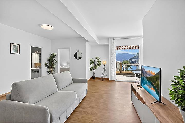 Ferienwohnung für 4 Personen, mit Seeblick in Lugano