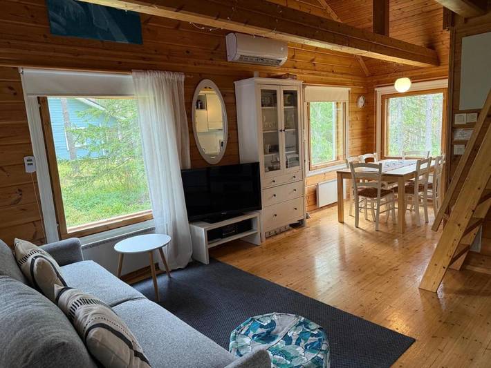 Ferienhaus für 5 Personen, mit Terrasse und Sauna sowie Ausblick