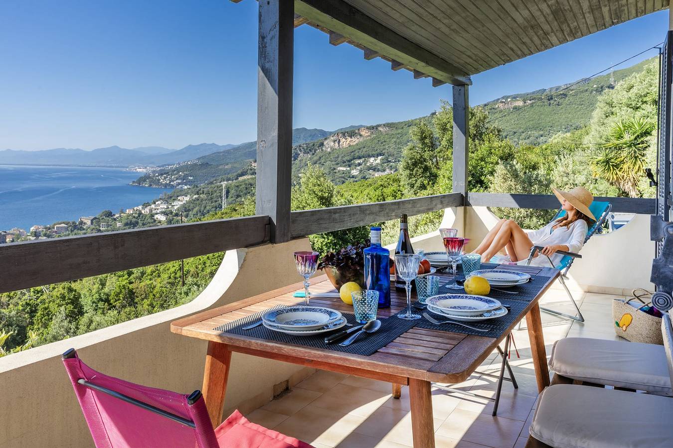 Casa Onda Di Luna – Maison avec vue mer panoramique à Erbalunga in Brando, Cap Corse