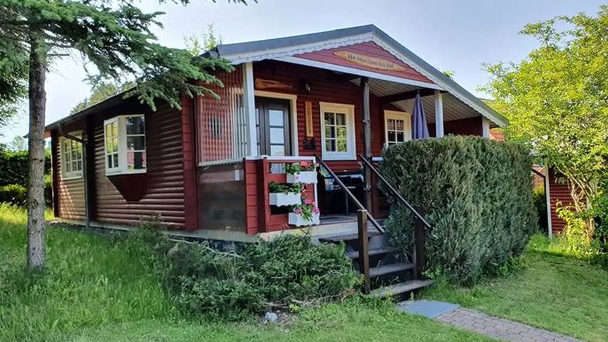 Hütte für 3 Personen, mit Garten im Harz