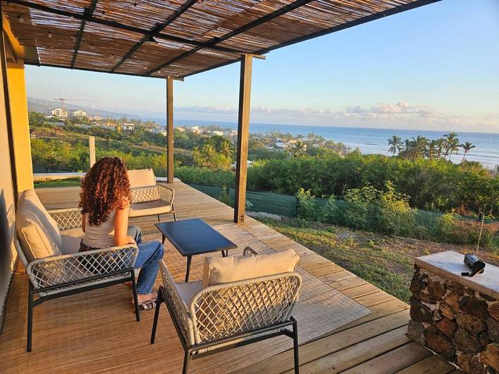 Maison de vacances pour 3 personnes, avec vue et terrasse